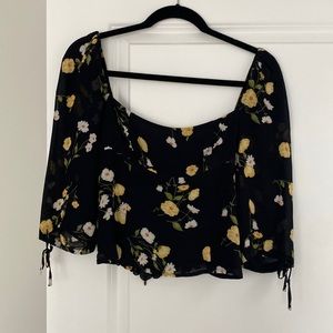 Reformation floral blouse